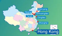 Hong Kong's location in China